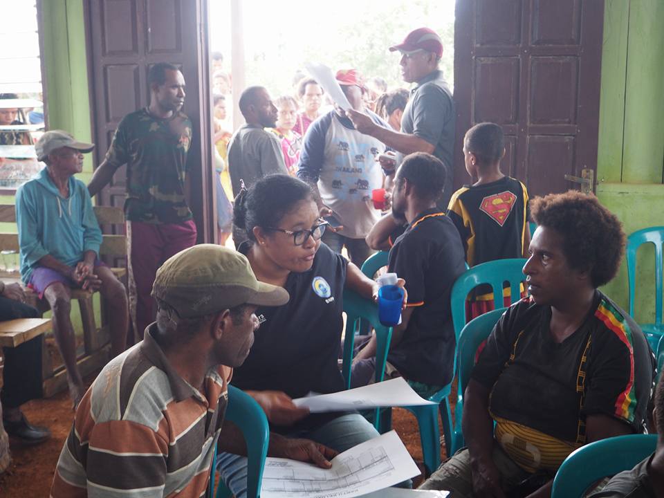 Sosialisasi Lintas Batas, BPKLN Papua Kunjungi Warga Kampung Kombut