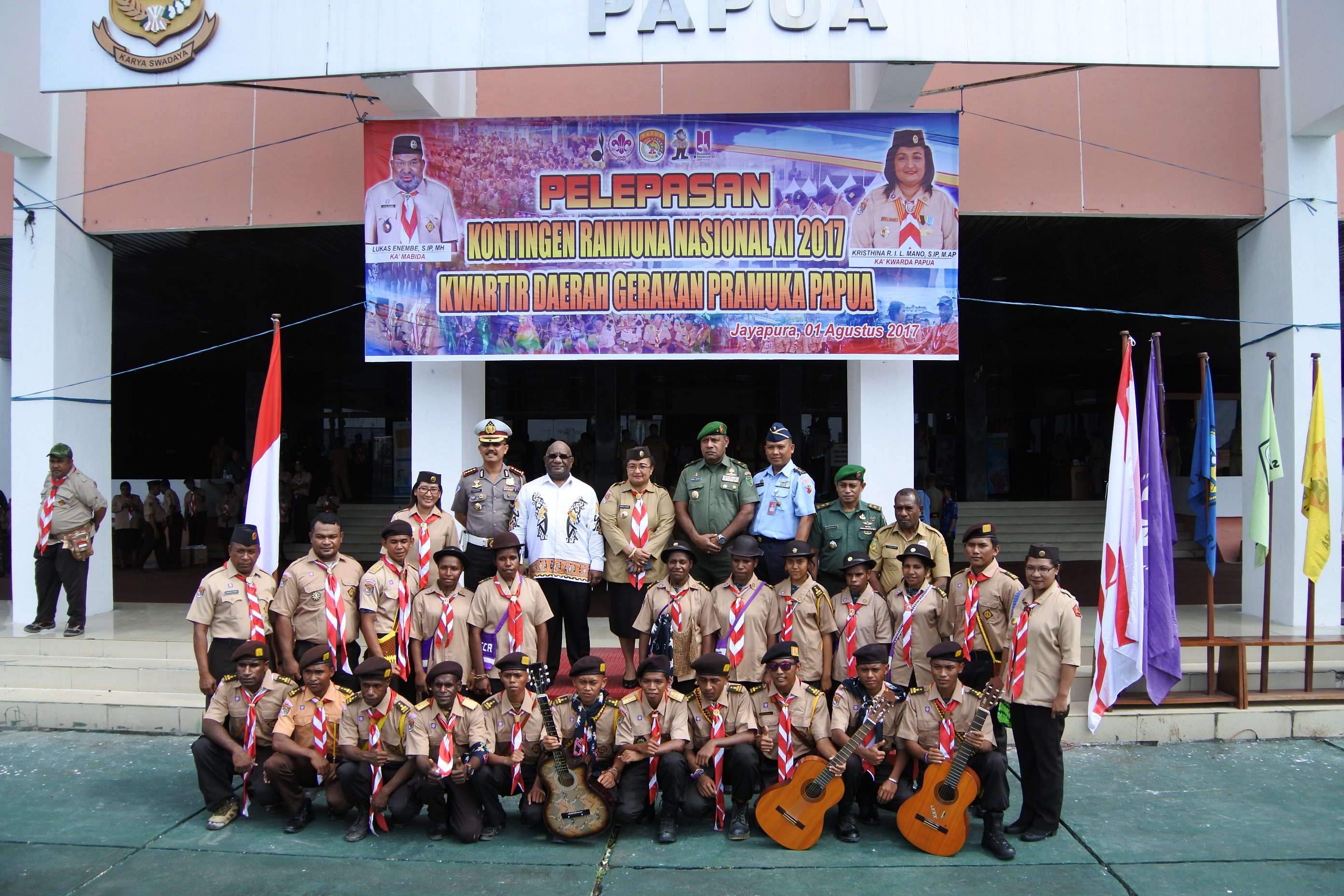 Wagub Klemen Lepas Kontingen Raimuna Nasional Pramuka Papua