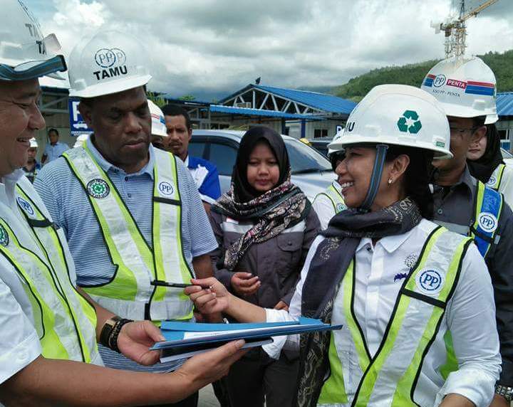 Menteri BUMN Meninjau Pembangunan Stadion Papua Bangkit