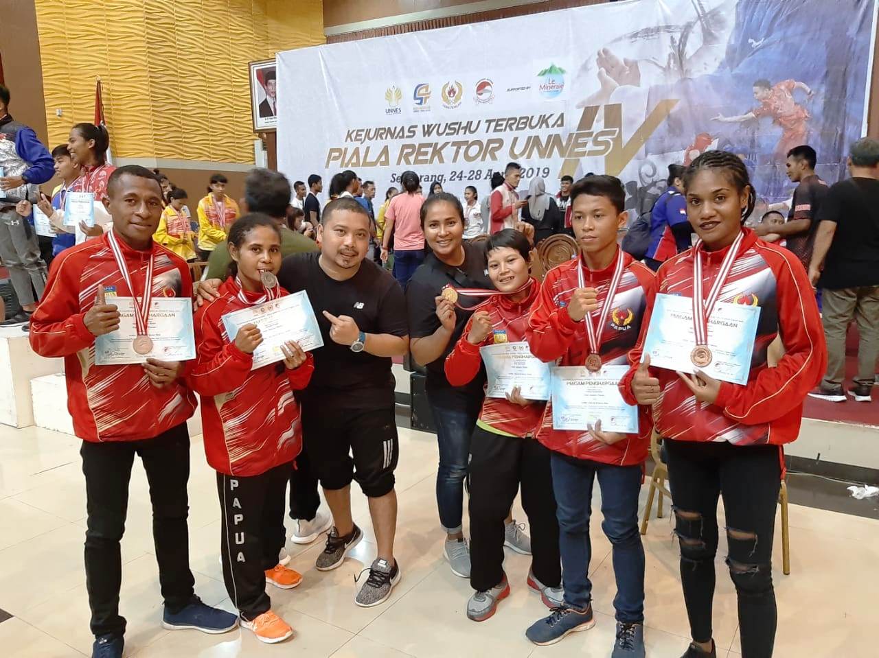 Atlet Wushu Papua Borong 5 Medali di Kejurnas