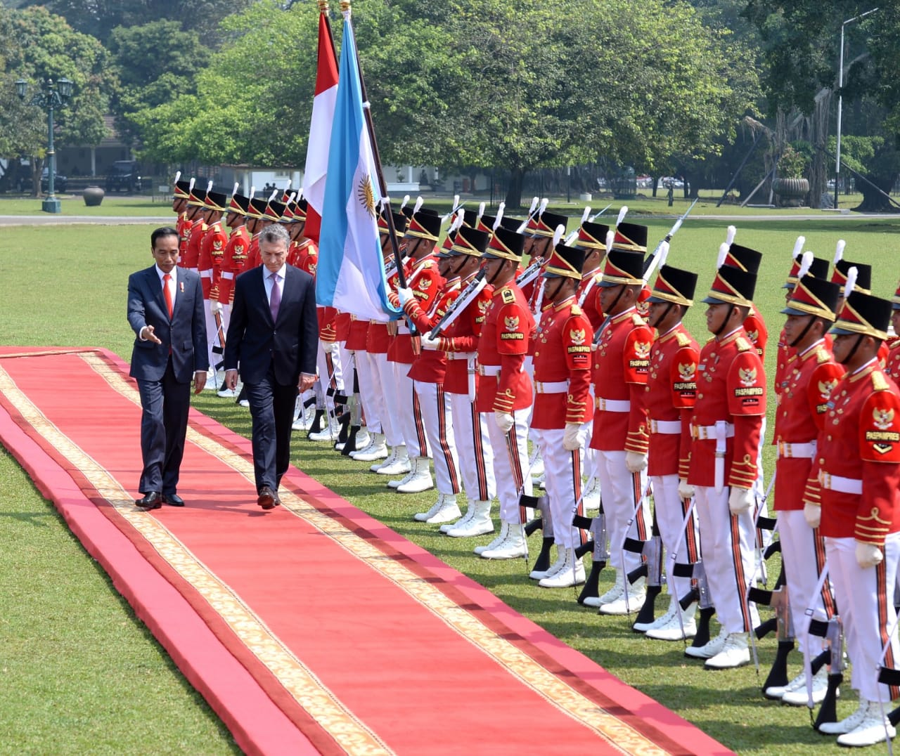 Presiden Jokowi Terima Kunjungan Kenegaraan Presiden Argentina