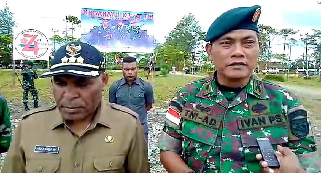 Di HUT ke-74, TNI Berharap Akan Banyak Prajurit Dari Yahukimo