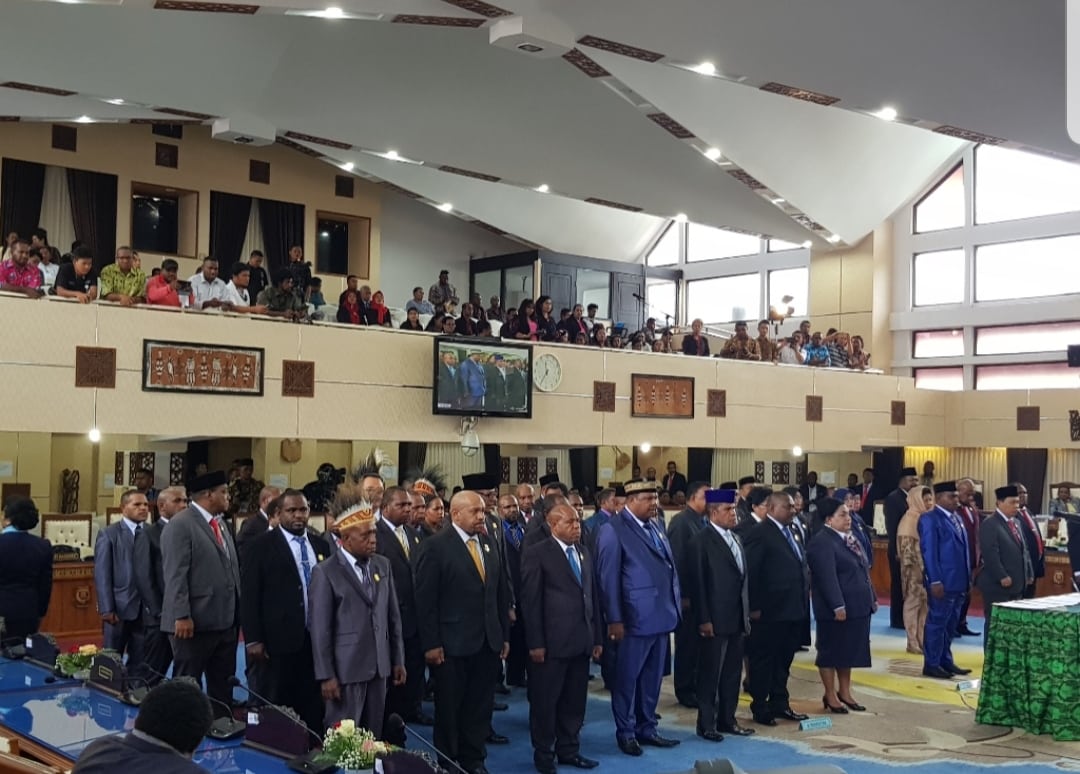 Sah, Akhirnya 55 Anggota DPR Papua Periode 2019 – 2024 Resmi Dilantik