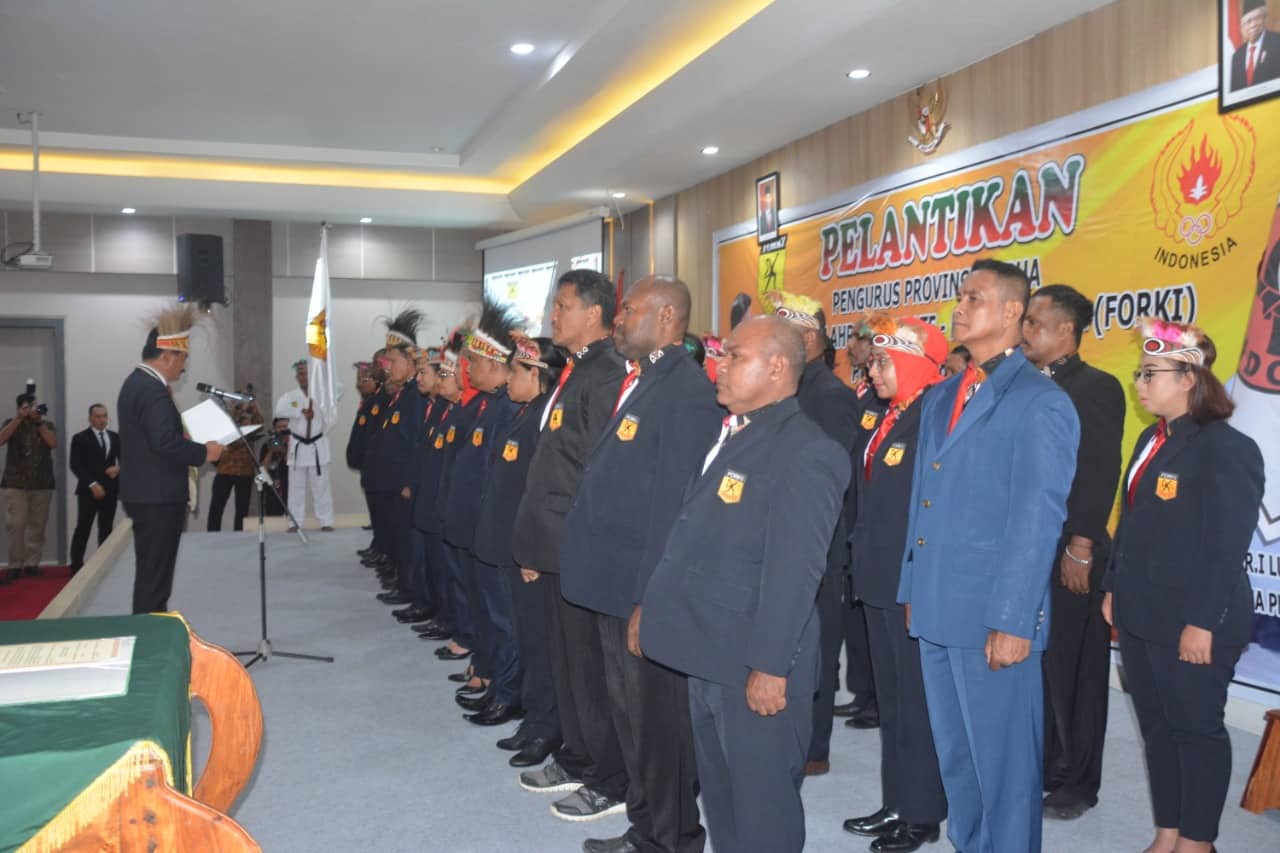 Spesial, Pengurus Forki Papua Dilantik Panglima TNI