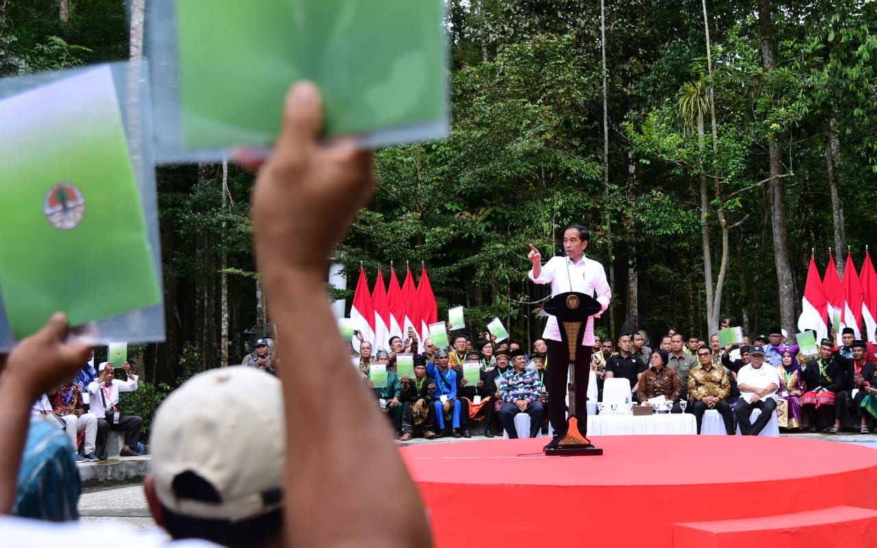 Presiden Jokowi Serahkan 41 SK Perhutanan Sosial di Provinsi Riau