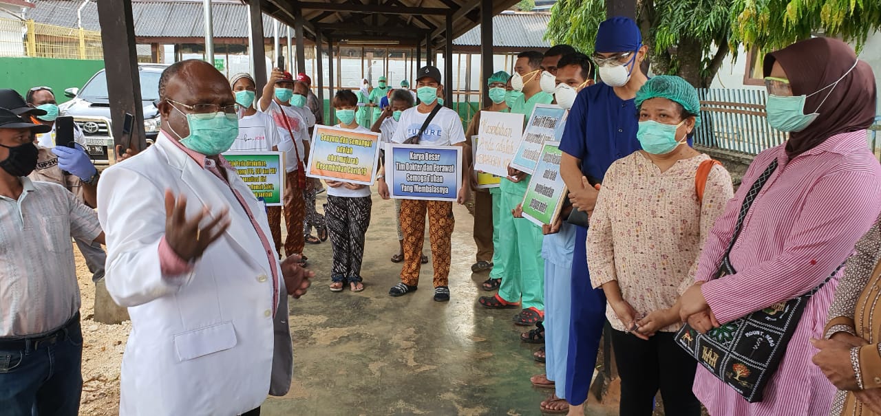 Sebanyak 10 Pasien Covid di RSUD Jayapura Sembuh dan Dipulangkan