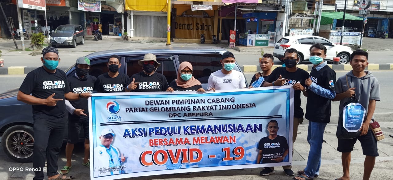 DPW Gelora Papua Konsisten Hadir Di Tengah Covid