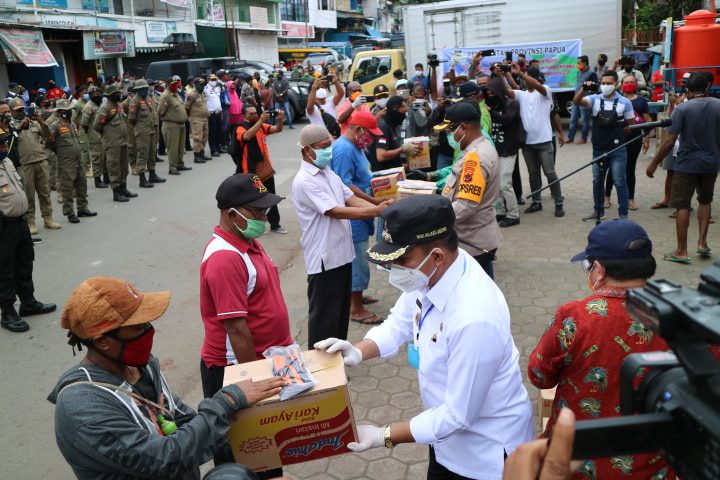 Pemprov Papua Distribusikan Bansos 3.323 Paket Sembako