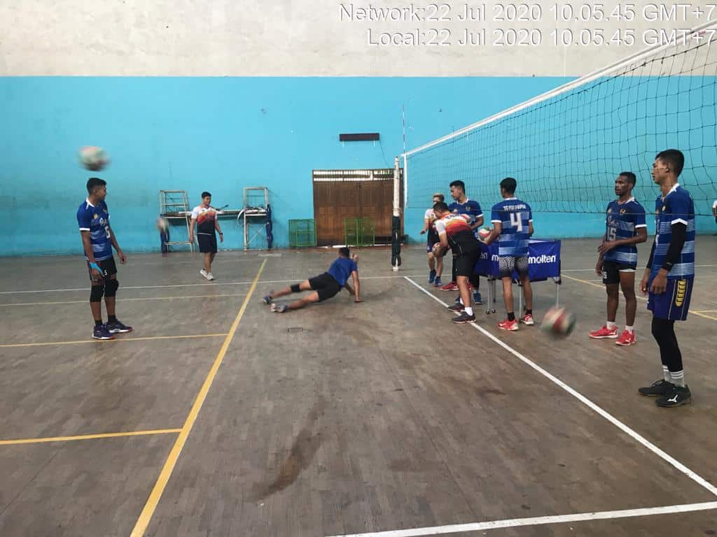 Tim PON Voli Indoor Putra Papua Intens Latihan