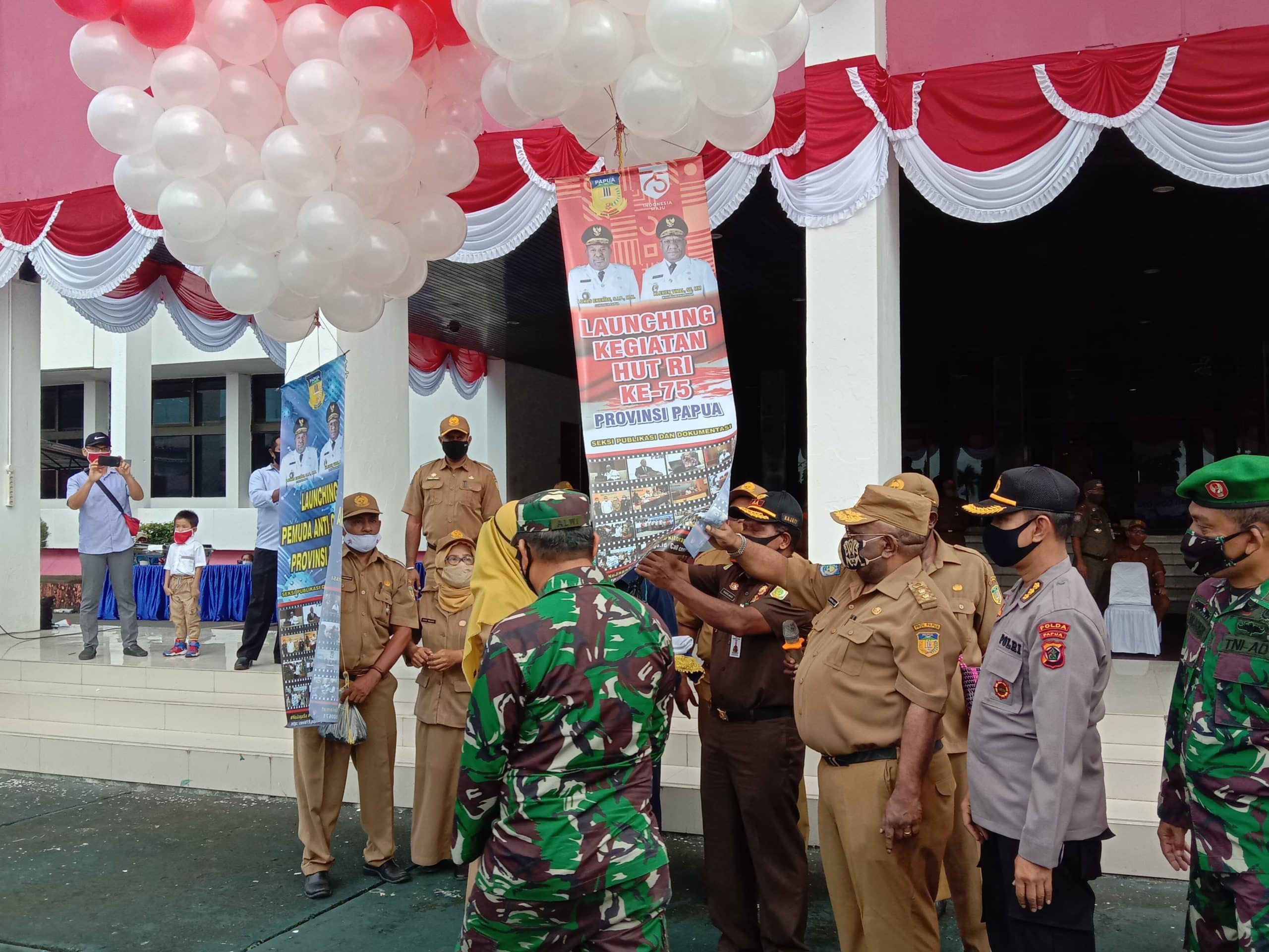 Wagub Papua Resmi Launching Kegiatan HUT RI