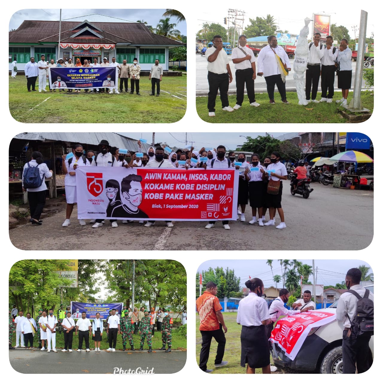Aksi Peduli Masker Kembali Digelar KKP dan Poltekes Jayapura