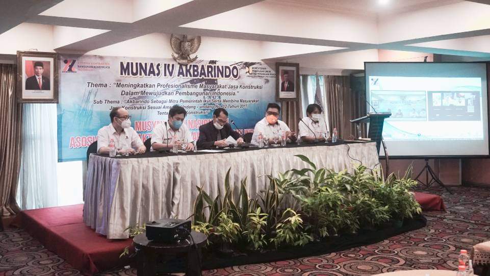 Gelar Munas IV, Akbarindo Canangkan Profesionalisme Masyarakat Jasa Konstruksi Bangun Indonesia