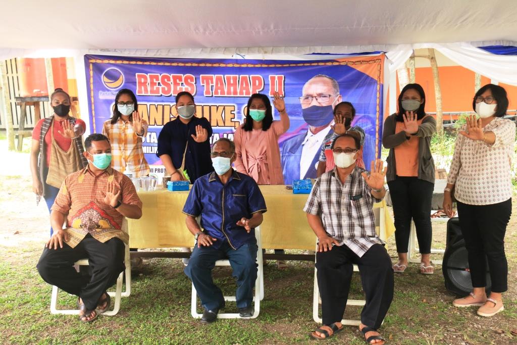 Saat Reses, Legislator Nasdem  Ajak Masyarakat Kota Jayapura Ikut Vaksin Covid