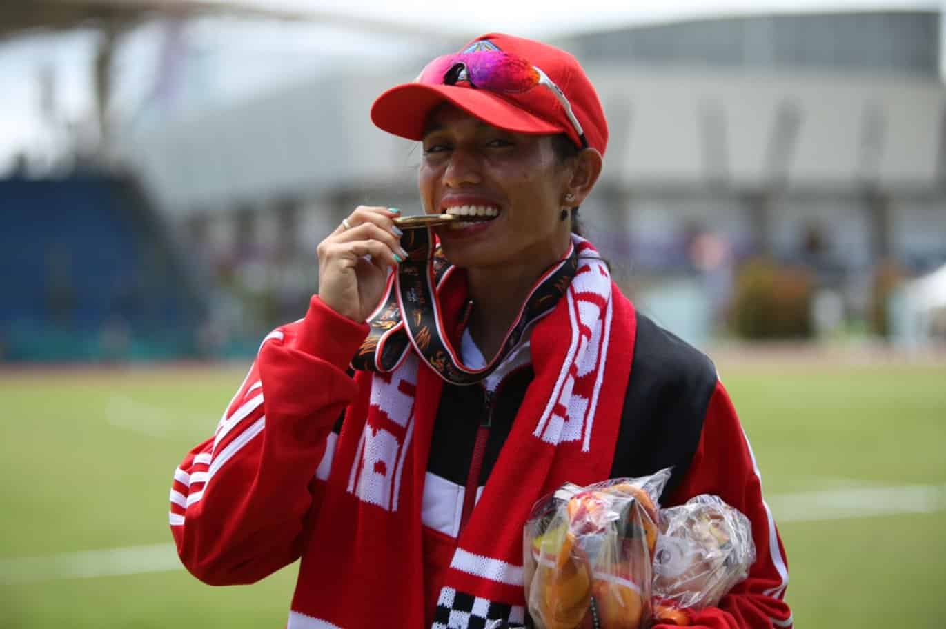 Maria Londa Persembahkan Medali Emas Lompat Jauh untuk Bali