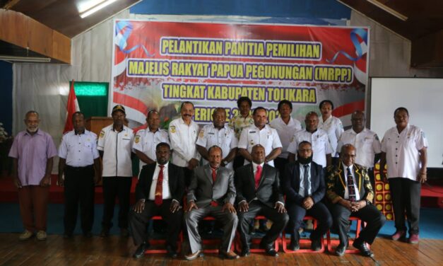Ini Pesan Penjabat Bupati Tolikara Saat Lantik Panwas dan Panitia Pemilihan Anggota MRP Papua Pegunungan