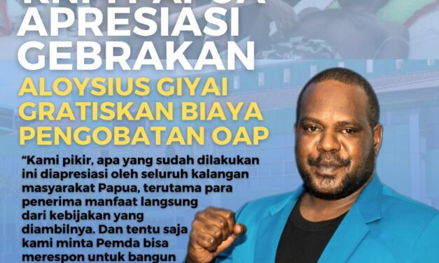 Ketua KNPI Papua Apresiasi Gebrakan Aloysius Giyai: “Roh dan Semangat Ini Harus Ditiru OPD Lain”