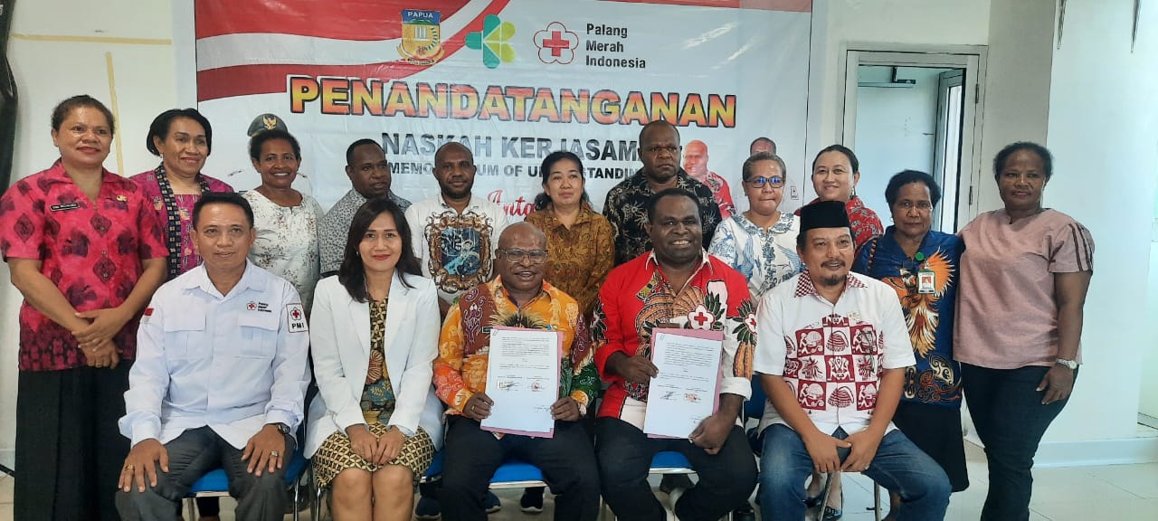 RSUD Jayapura dan PMI Papua Resmi Tanda Tangan Kerjasama Penuhi Kebutuhan Darah