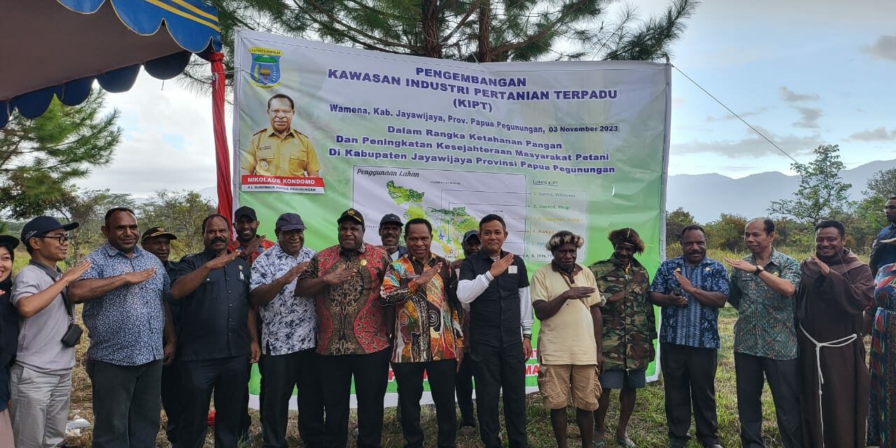Buka Lahan Kawasan Industri Pertanian Terpadu, Penjabat Gubernur Kondomo Ingin Jadikan Papua Pegunungan Lumbung Pangan