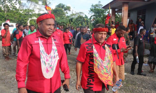Disambut Ribuan Massa PDIP, Spei Yan Bidana: “Ini Modal Kemenangan Kita Menuju 14 Februari”