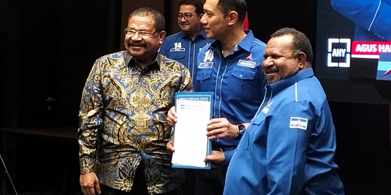 DEMOKRAT PENGUSUNG UTAMA JOHN TABO-ONES PAHABOL MAJU PILGUB PAPUA PEGUNUNGAN