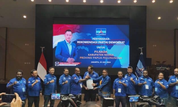Resmi!! Inilah Calon Bupati dan Wakil Bupati yang Diusung Partai Demokrat di Kabupaten Nduga, Lani Jaya dan Mamteng