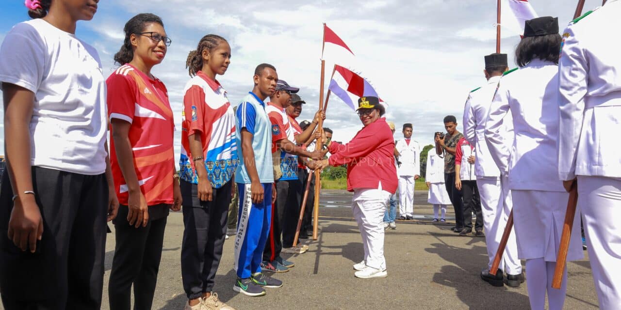 Provinsi Papua Tengah Sambut HUT RI Ke-79 Dengan Membagikan 10.000 Bendera dan Pesta Rakyat