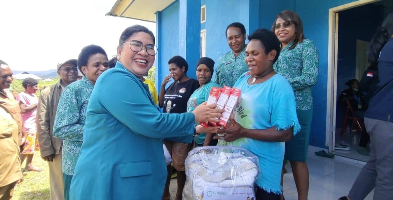 Kunjungi Kampung Dogle, Penjabat Ketua TP PKK Mamteng Ajak Ibu-Ibu Rutin Bawa Bayi Ke Posyandu