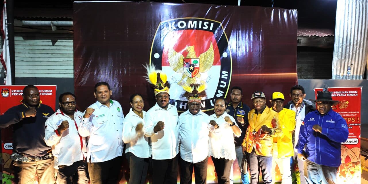 Resmi Mendaftar di KPU, Pasangan WAGI Bawa Pesan Politik Damai Bagi Rakyat Papua Tengah