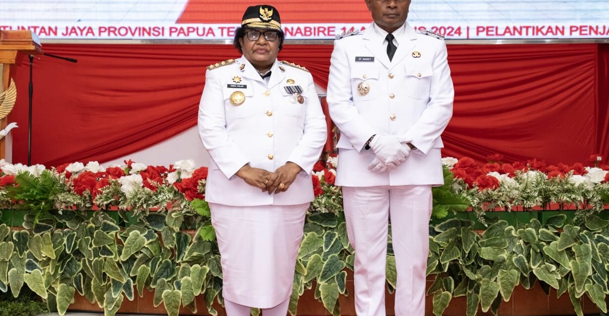 Lantik Zhakarias Marey Sebagai Penjabat Bupati Intan Jaya, Ribka Haluk Minta Jaga Netralitas dan Sukseskan Pilkada