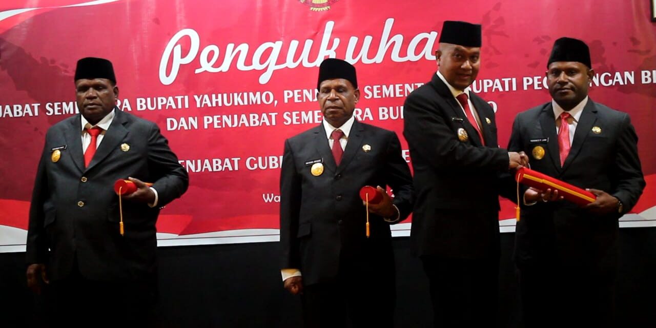 Diikukuhkan Jadi Pjs Bupati Pegubin, Yohanes Lani Komitmen Sukseskan Pilkada Damai
