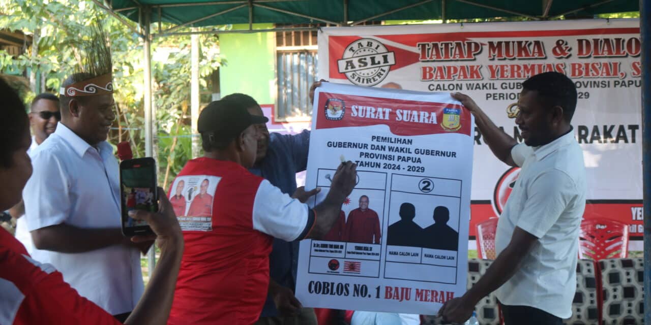 Yermias Bisai Bikin Warga Di Sentani Kian Mantap Dukung BTM-YB sebagai Gubernur Papua