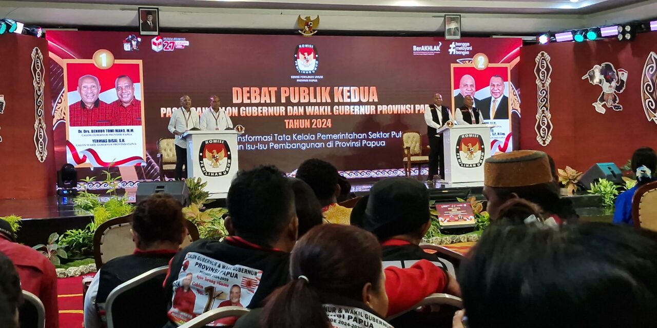 Debat Kedua : Adu Konsep Bangun Papua, Pasangan BTM-YB Buktikan yang Terbaik