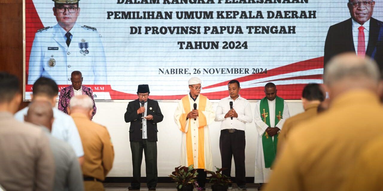 Gelar Doa Bersama, Pemerintah Daerah Berharap Pilkada di Papua Tengah Berlangsung Damai