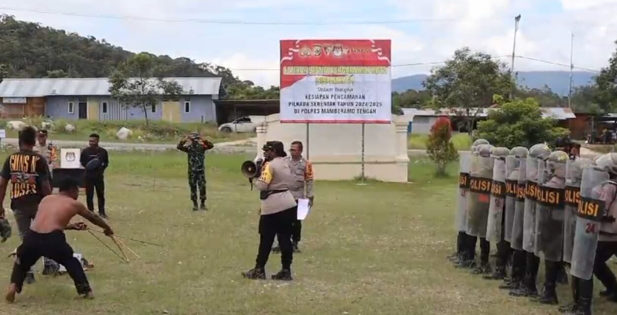 Jelang Pilkada, Polres Mamteng Gelar Simulasi Simpamkota