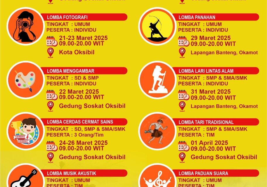 Sebanyak 13 Mata Lomba Digelar Panitia Meriahkan HUT Kabupaten Pegubin Ke-22