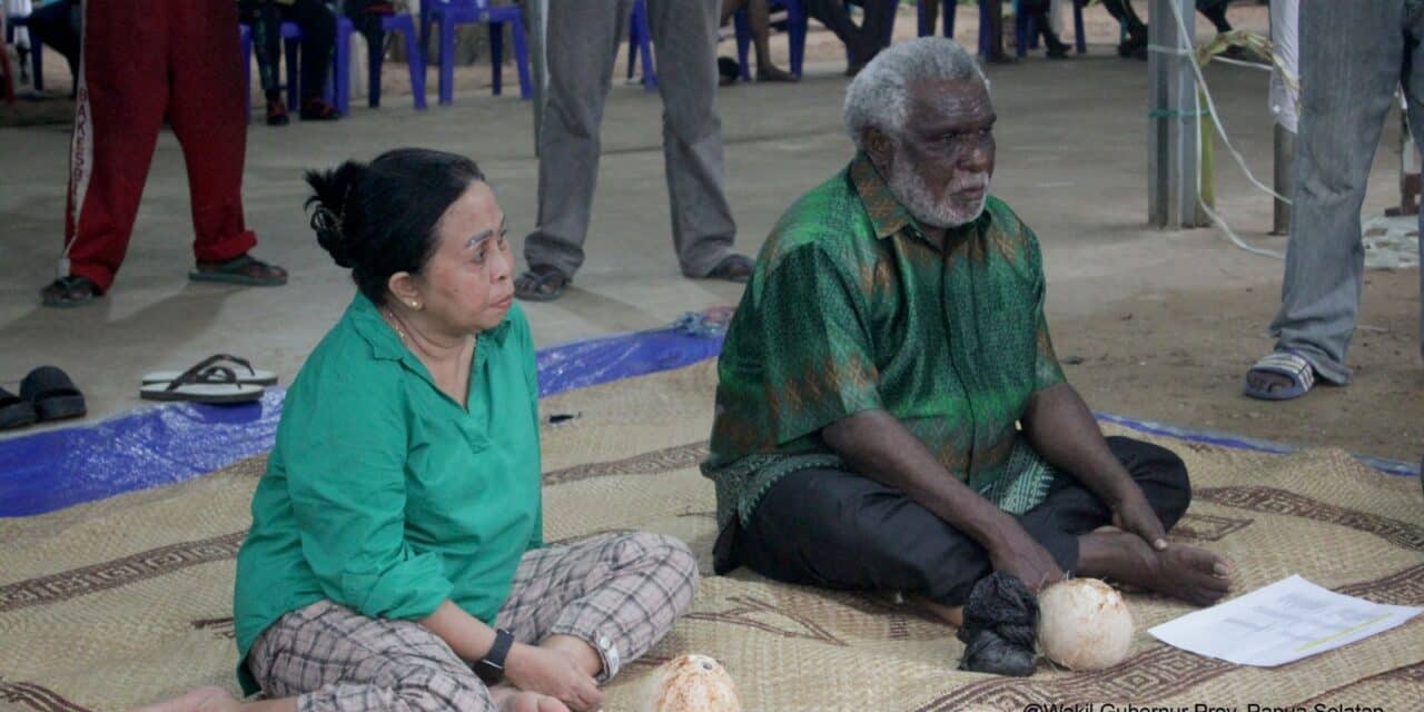 Wagub Papua Selatan Ajak Masyarakat Jaga dan Lestarikan Budaya Saat Ikut Ritual Adat Kimaam