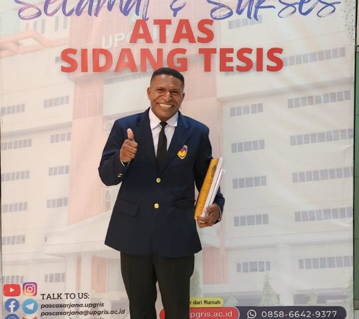 Sukses Ujian Tesis, Andir Meku: “Terima Kasih Bupati Spei Bidana Sudah Biayai Kuliah Saya”