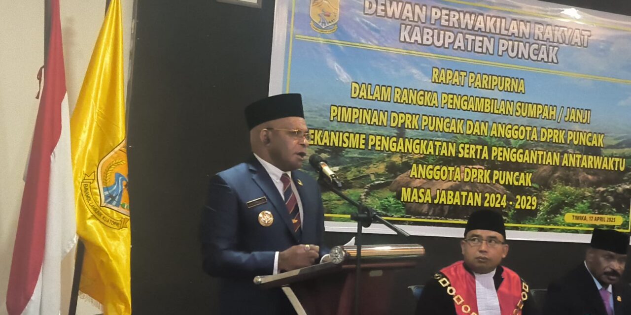 Bupati Elvis Tabuni: “Mulai 24 Mei Kami Siap Bangun Kantor Bupati dan DPRK Puncak”