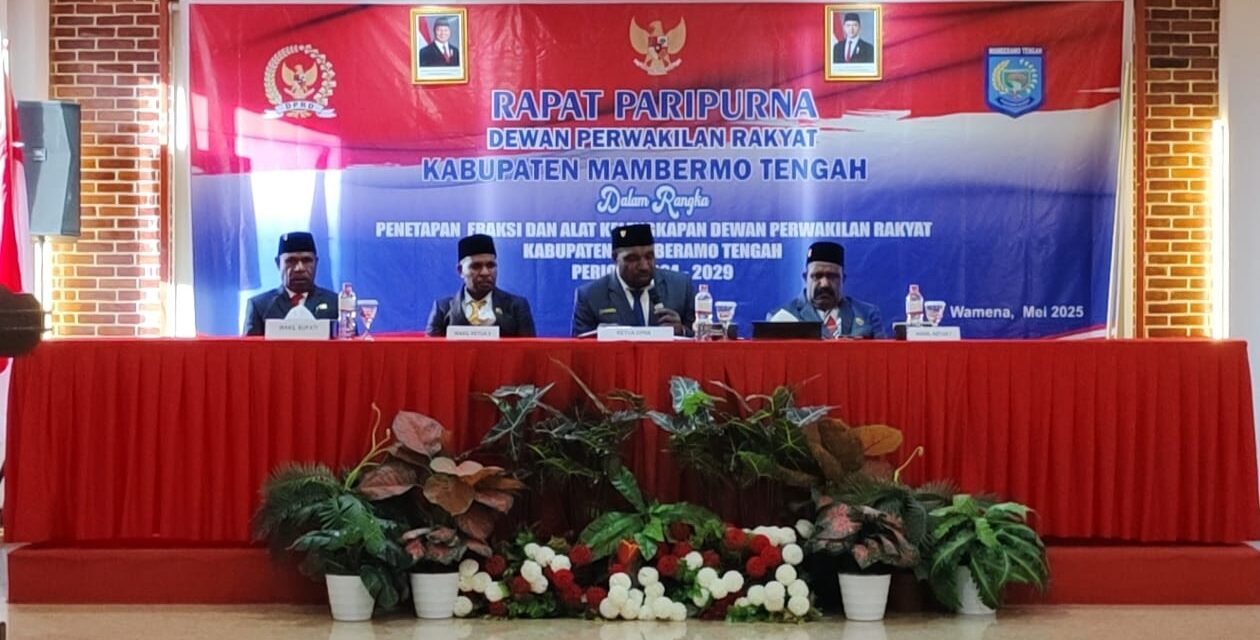 DPRK Mamberamo Tengah Resmi Miliki Alat Kelengkapan Dewan