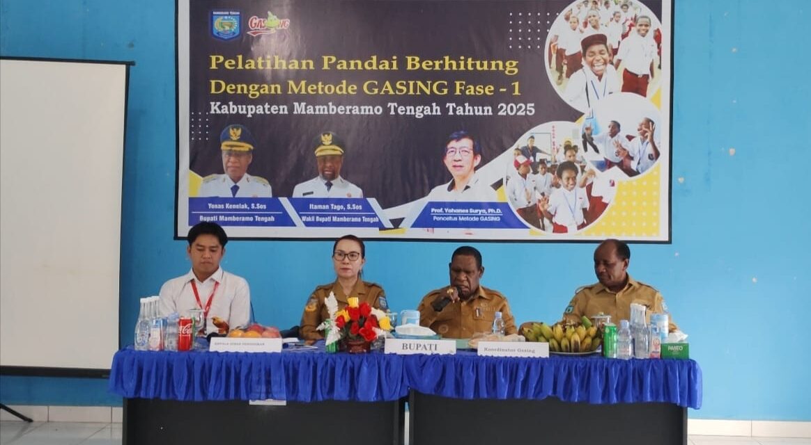 Siswa-Siswi Tiga Distrik Di Mamberamo Tengah Dilatih Berhitung Metode Gasing