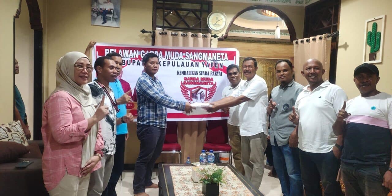 Garda Muda Sangmaneta Resmi Terbentuk di Kepulauan Yapen, Dukungan untuk BTM-CK Kian Solid