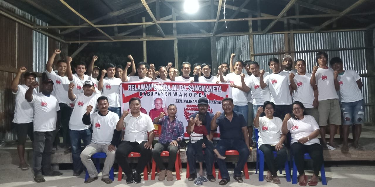 Garda Muda Sangmaneta Kukuhkan Relawan di Waropen