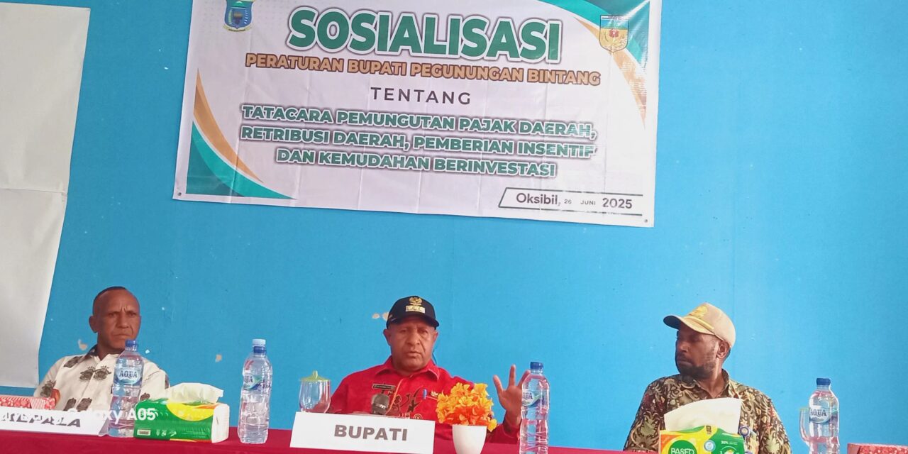 Bupati Spei: “Hampir Semua Pengusaha di Pegubin Tidak Paham Pajak dan Retribusi Daerah”
