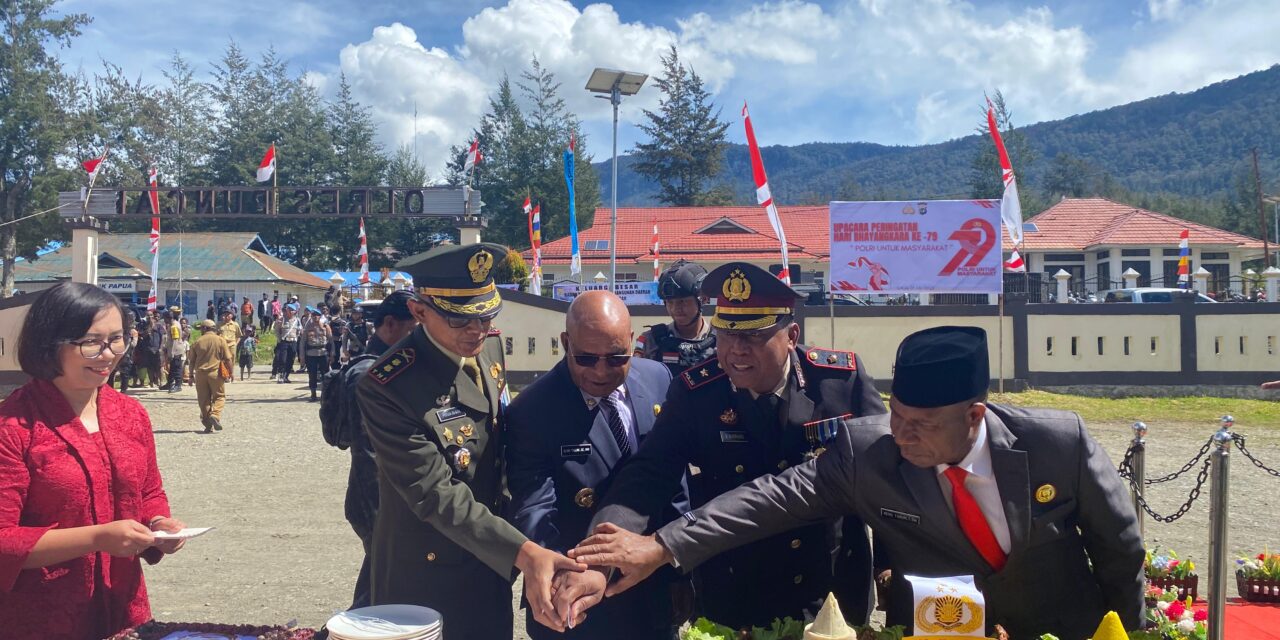 Rayakan HUT Bhayangkara Ke-79, Ini Pesan Penting Kapolres dan Bupati Puncak