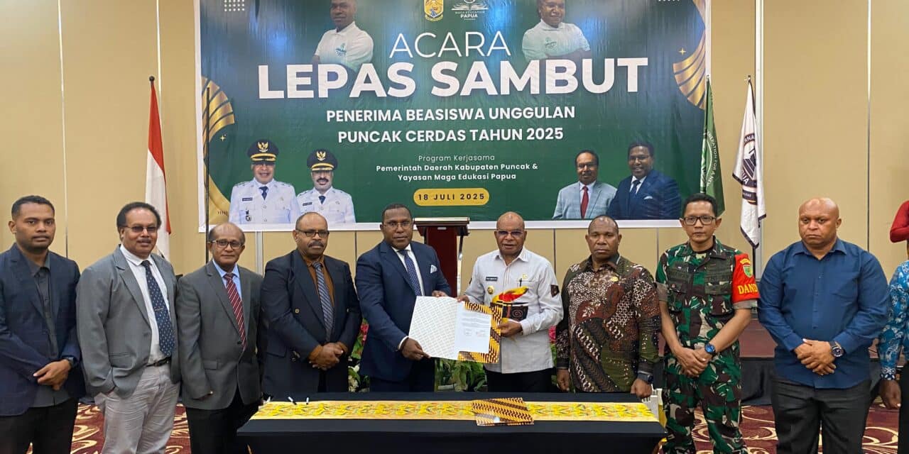 Gandeng Yayasan Maga Edukasi Papua, Pemkab Puncak Kirim 66 Mahasiswa Studi Ke Luar Negeri