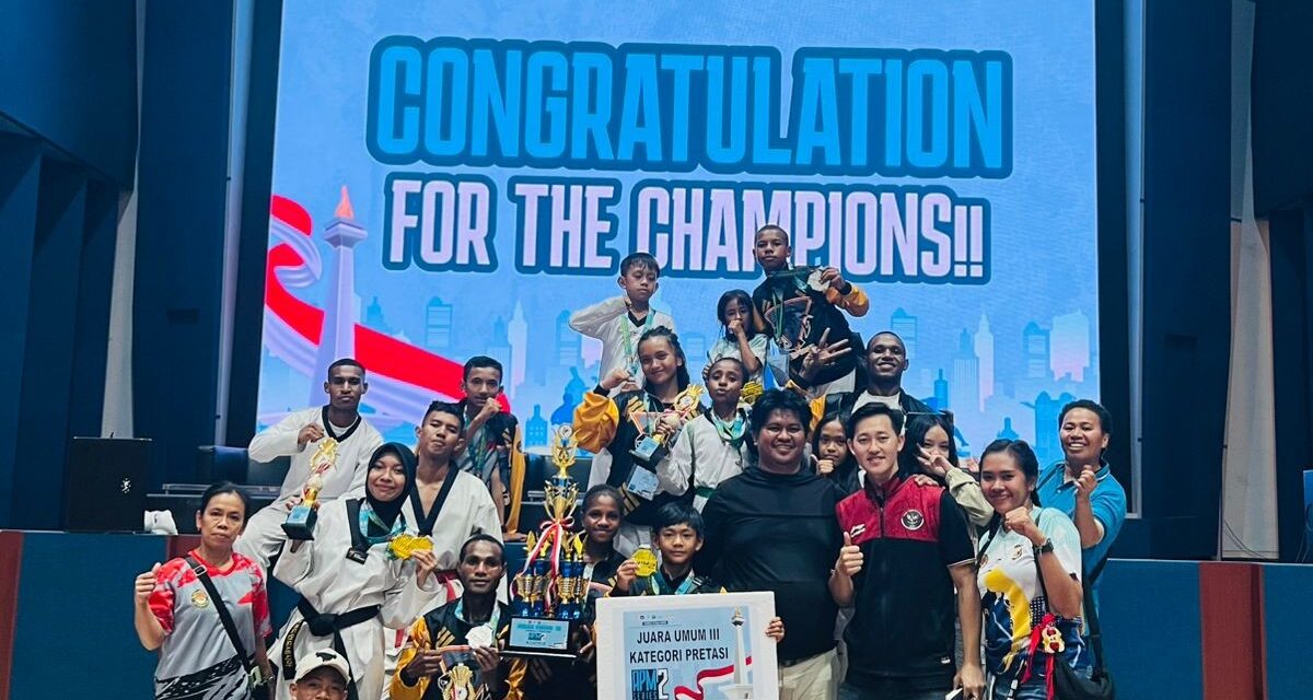 Tim Taekwondo Pegunungan Bintang Harumkan Nama Papua di Ajang APM Taekwondo Championship