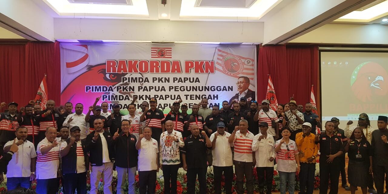 Gelar Rakorda di Kota Jayapura, Pimda PKN di Empat Provinsi Bersatu Menangkan BTM-CK Jadi Gubernur Papua