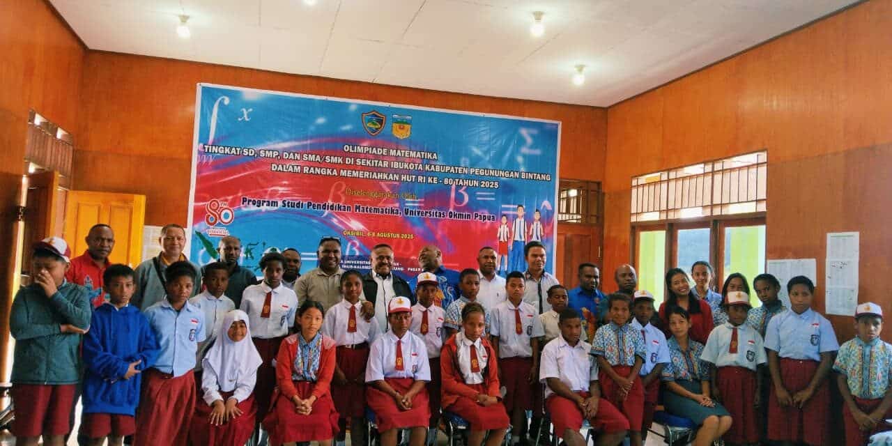 Olimpiade Matematika dan Upaya Universitas Okmin Papua Tumbuhkan Minat Siswa-Siswi Pegubin Akan Sains