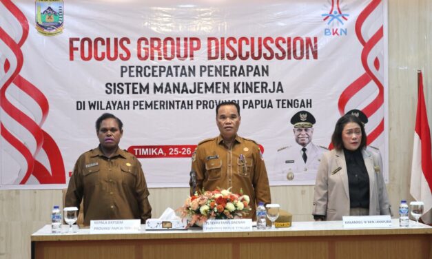FGD BKPSDM Papua Tengah Momen Tepat Pacu Kualitas Layanan Kinerja Kepegawaian