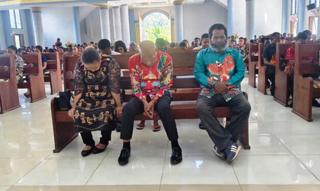 BTM Beribadah Bersama Jemaat GKI Efata Kasonaweja, Serukan Jaga Keamanan Pasca Pemilihan